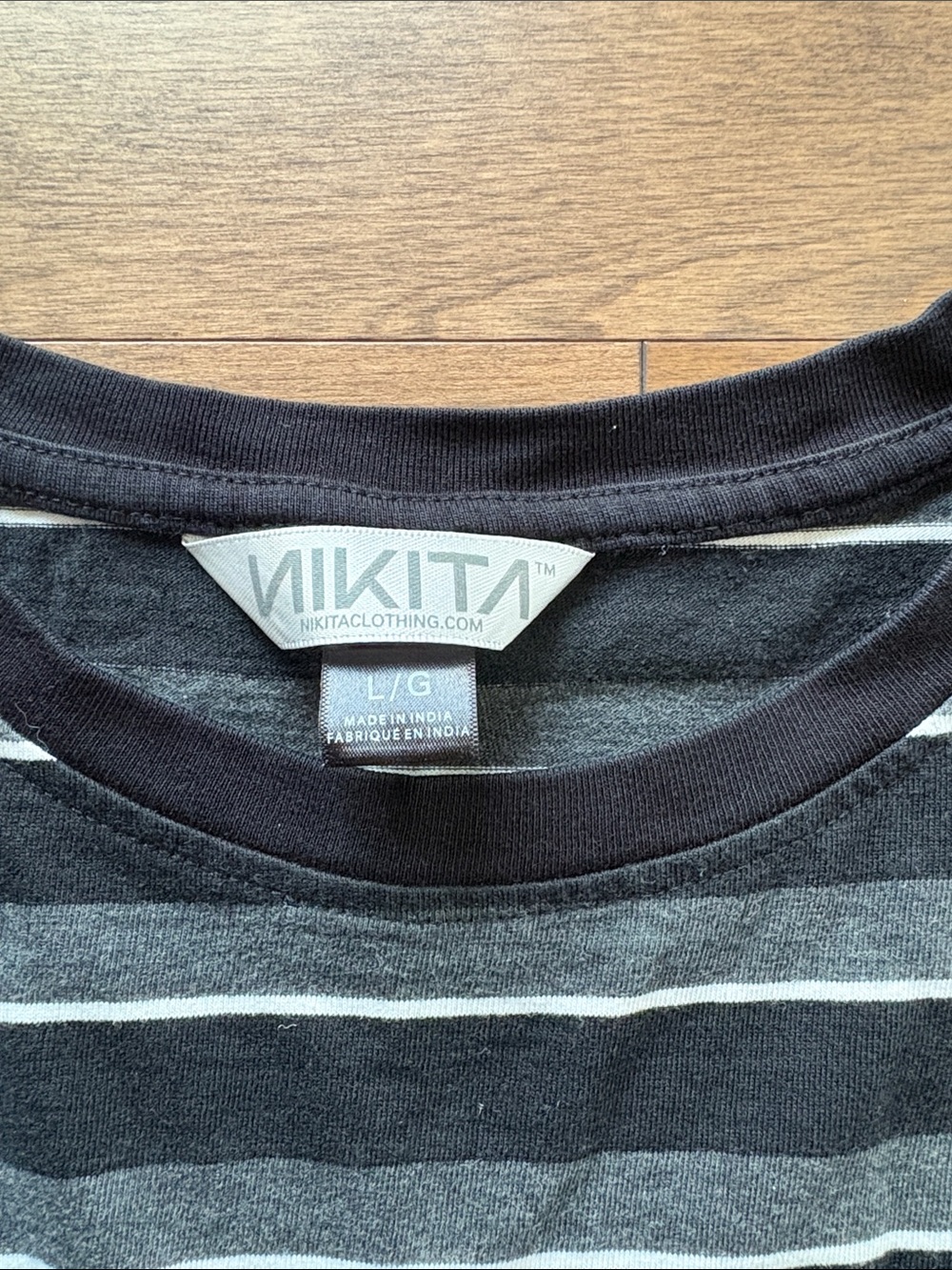 Vikta Black & White Striped Short Sleeve Tee - Picture 2 of 3